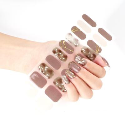 China Popular Nail Tips Professional Wholesale Non-Toxic Multi Colors Paper Printing Nail Stickers Most Beautiful Style Nail Art Decoration 3d for sale