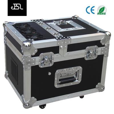 China DJ no warm up time dual stage 600w haze machine with Flycase/flight case, dual hazer DMX/JESL remote control 600w for sale