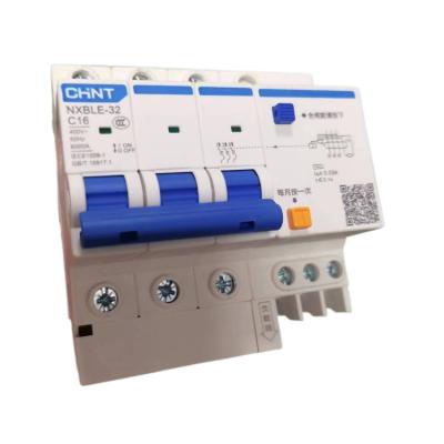 China CHINT NXBLE-63 Residual Current Operated RCBO Circuit Breaker 1P 2P 3P 6A to 63 A CHINT Breaker 6KA for sale