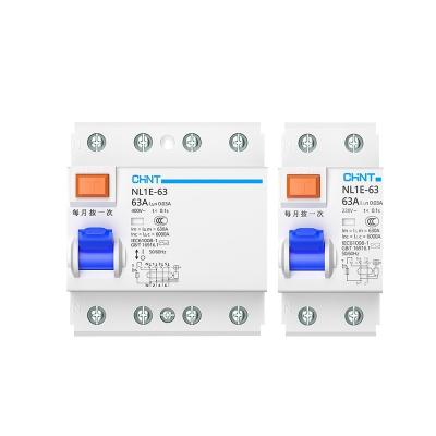 China CHINT 1P+N residual current operated circuit breaker DIN rail mounted RCBO for industry use breaker 6kA for sale