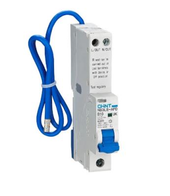 China CHINT RCD circuit breakers 32A 2pole 1p+n rcbo 10 30 100 300mA Arc Fault Protective ELCB 6KA AFDD RCBO 6KA for sale