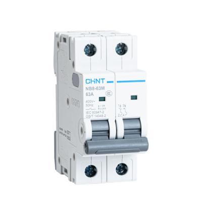 China Chint NB8-63M Series 1P 2P 3P 4P 63A AC 10KA Miniature Circuit Breaker MCB 10KA for sale