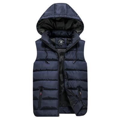 China Korean large size winter thick hooded slim fashion anti-shrink down cotton vest vest for sale