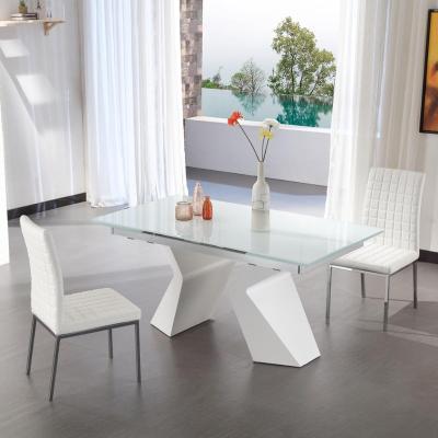 China NEW DESIGN DINING TABLE dining luxury extended glass ceramic table and dining set chairs with high quality dining table sets for sale