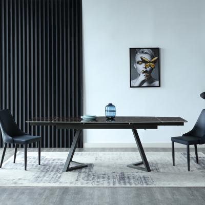 China Modern extendable ceramic dining table for sale