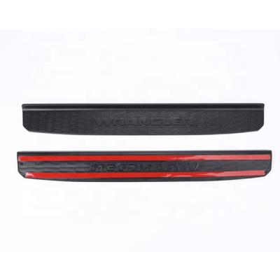 China Brief & Single Color Door Sill Guards With Logo For Jeep Wrangler JL 2 Door for sale