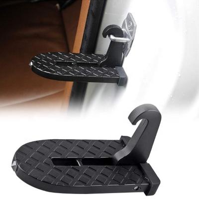 China Brief & Single Color Car Door Latch Hook Step Foot Pedal Ladder For Jeep SUV Truck Universal for sale