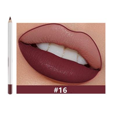 China 16 Colors Sunscreen Logo Lipliner Private Label Brand Lip Liner Waterproof Long Lasting Waterproof Custom Pencil for sale