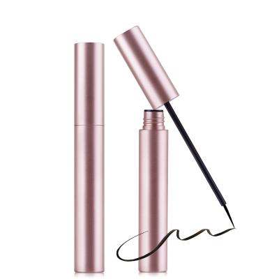 China New Waterproof Cosmetics Custom Eyeliner Sticker Makeup Pink Rose Waterproof Gold Package Eyeliner for sale