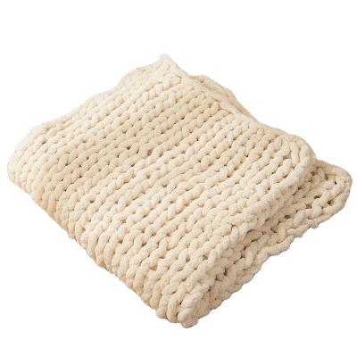 China Good Selling Super Comfortable Luxury Hot Wholesale Breathable Soft Knit Throw Blanket for sale