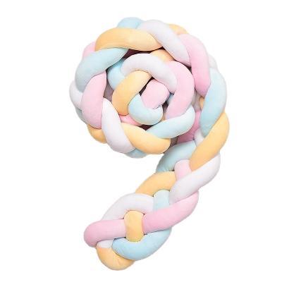 China Soft Breathable Braided Knotted Cotton Crib Bumper Anti-Pull Hot Selling Products for sale