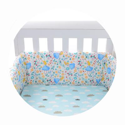 China Newborn baby crib bumper removable and washable anti-collision crib bumper set for sale