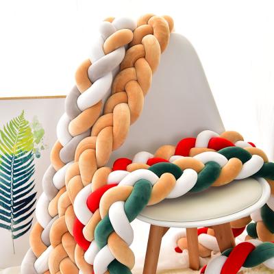 China Anti-Pull Most Popular Decorative Plush Baby Cushion Braided Knot for sale