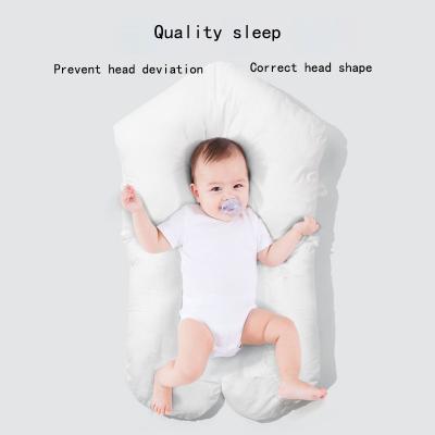 China Breathable Anti-Pull Cotton Washable Infant Sleeping Pillow Newborn Baby Soothe Pillow for sale