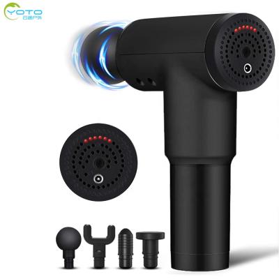 China POWERFUL AND QUIET/DURABLE AND LONG LASTING BATTERY Best Selling USB Rechargable USB Muscle Massager Gun 6 Speed ​​with 4 Massage Heads for sale