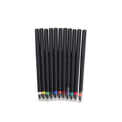 China Wholesale 12 Color Matte Rainbow Matte Liquid Eyeliner Pencil Waterproof Durable Neon Eyeliner Waterproof Liquid Eyeliner Pencil for sale