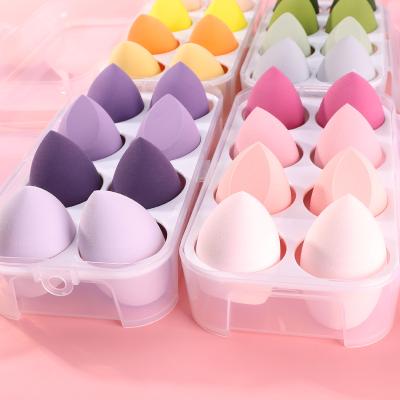 China Apply Foundation Super Soft Latex Free Cosmetic Puff 8pcs Set Beauty Sponge Professional Cosmetic Makeup Sponge With Package Make Up Sponge Set for sale