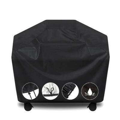 China Dustproof Low Price 58 Width By 24 Inch Depth And 46 Inch Height Black 210d Polyester Oxford Cloth 58 Inch BBQ Cover for sale