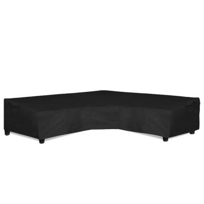 China CLASSIC Factory Latest 210d Polyester oxford fabric 89l (each side) x 33.5d x 31h inch black patio sofa cover for sale