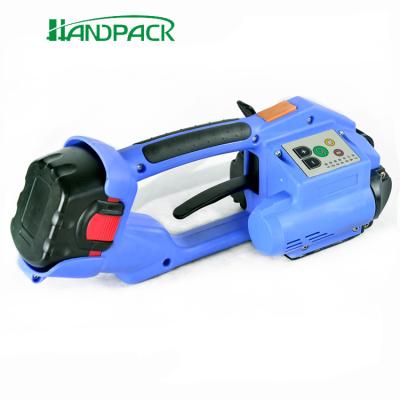 China Food Color Blue Battery Electric Strapping Tool For PET/PP Straps Machine Tool for sale