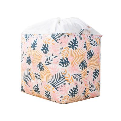 China New Viable Large Capacity Clothes Storage Bag Organizer Cotton Storage Basket Clothing Storage Bags for sale