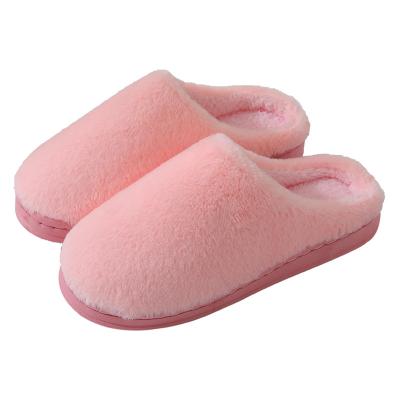 China Fashion Trend Plush Slippers Thick Warm Indoor Soft Winter Warm Customize Luxury Indoor Slippers for sale