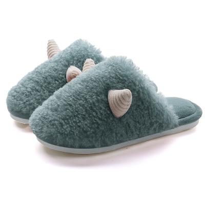 China Fashion Trend Wholesale Custom Stylish Women's Bedroom Cartoon Plush Slippers Slipper Indoor Non-slip for sale