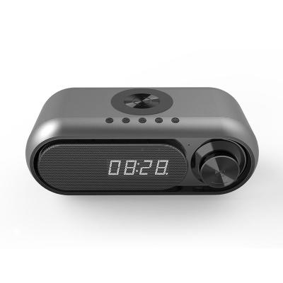 China 2021 PORTABLE NEW Hot Wireless Phone Charger Alarm Clock Wireless Radio for sale