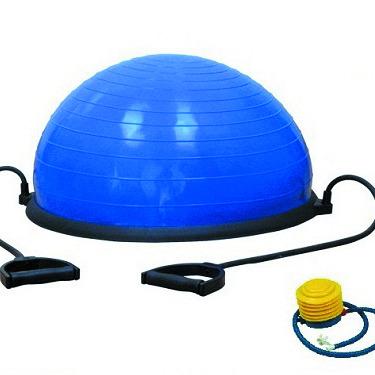 China Exercise Ball Balance Trainer Two Handles Half Yoga Pilate Balls for sale