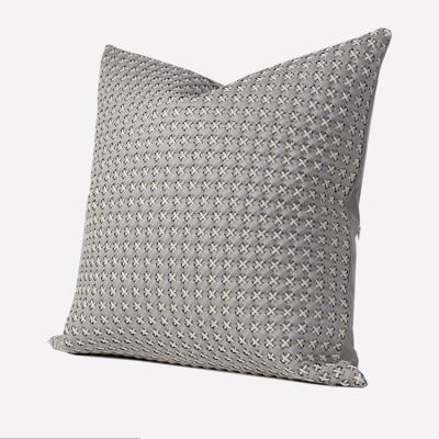 China Modern Pattern PORTABLE Diamond Lattiee Cushion Covers Decorative Floor Pillow Cushions Covers With Zipper for sale