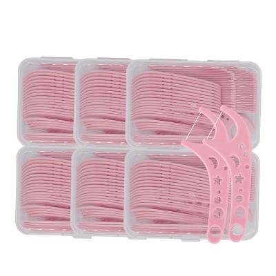 China UHMWPE In Stock Flosser Pick Wholesale Custom Pink 300pcs Kids Floss Floss Free Biodegradable for sale