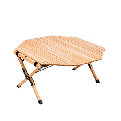 China CORE 2022 minimalist stable outdoor wood portable camping picnic folding table for sale