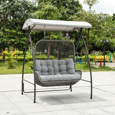 China Super Comfortable Cheap Outdoor Rattan Swing Chair Garden Hanging Chairs Wicker Patio Hammock Chair for sale