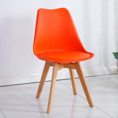 China (Other) pie adjustable Wood pp Plastic Tulip Chair Bnquet Chair flip up Leather Dining Room for sale