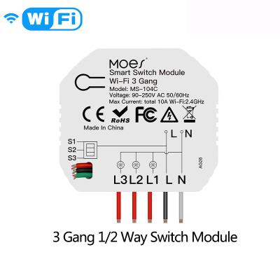 China Home Automation Factory New Year Smart Home Lamp Switch On Off Wifi Amazon Alexa On Basic MS-104C for sale