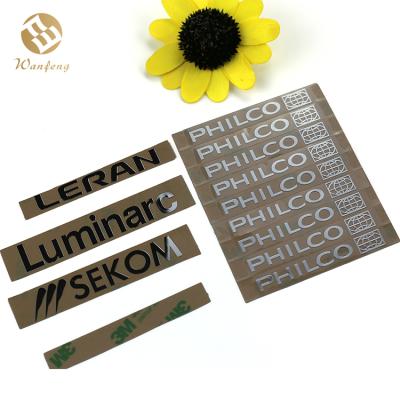 China Self Adhesive Electroforming Waterproof Hot Selling Thin Metal Label for sale