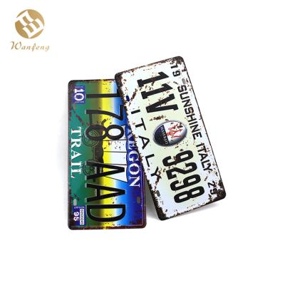 China Used in high quality funny aluminum license plate number car promotional style home decoration new for sale