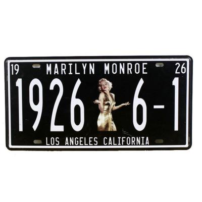 China Decoration gray card plate, number license plate for sale