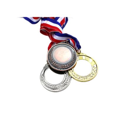 China Cheap Custom China Wanfeng OEM Award Metal Medals With Ribbons for sale