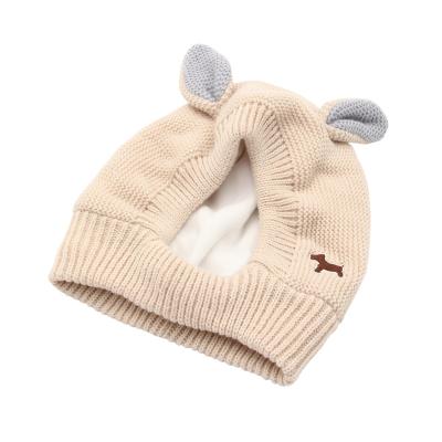 China High Quality Sustainable Cute Comfortable Soft Beige Wool Dog Animal Pet Hat for sale