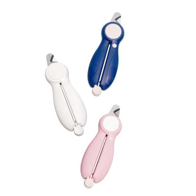 China Durable Custom Convenient Normal ABS Material Pet Nail Clipper With Led Light for sale