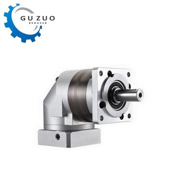 China Building Material Shops Guzuo HFR060 Right Angle Planetary Gearbox Speed ​​Reducer with Dual 16:1 40:1 20:1 15:1 Step Ratio for 400W Servo Motor for sale