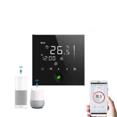 China Modern Air Conditioning Fan Coil Unit Temperature Controller Room Thermostat With APP for sale