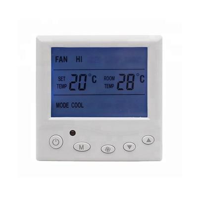 China Modern Digital Fan Coil Unit Air Conditioning Room Thermostat for sale