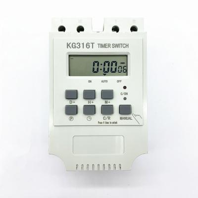 China 7 Days 24 Hours Programmable Time Switch Controller KG316T 220V for Street Light Neon Lights Microcomputer Control Switch Digital Timer Programmable Switch for sale