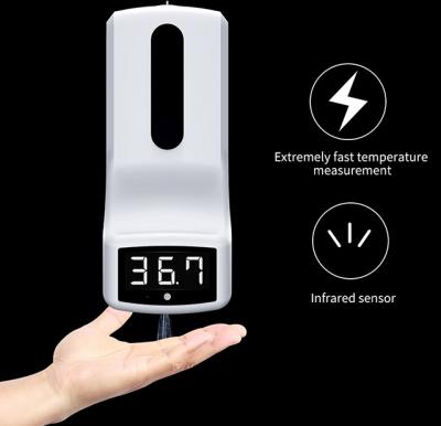 China Foam Automatic Soap Dispenser Nontouch Hand Sanitizer Dispenser Temperature Measuring Machine Foam Soap Dispenser With Thermometry for sale