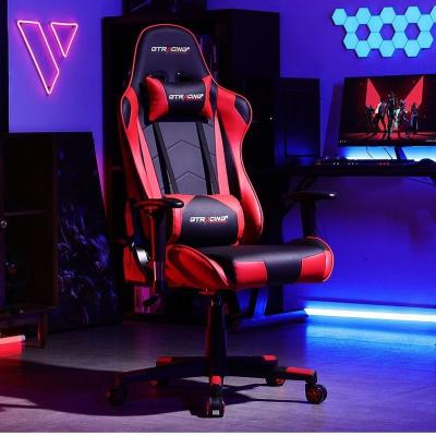 China (Height) Height Adjustable Adjustable Swivel PC Gaming Racing Chair For Gamer for sale