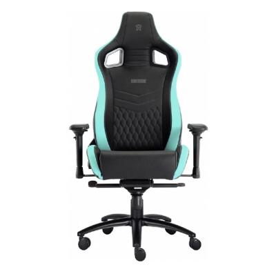 China (Height)Adjustable Gaming Computer Desk Chairs Racing Seat Black And Orange PVC Gaming Chair for sale