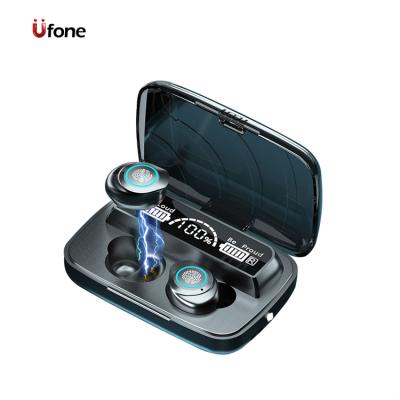 China TWS (True Wireless Stereo) Radio Headphones Earphone Ufone Mini In Ear Sports M17 Tws 5.0 Handsfree Earbuds With Microphone Powerbank Flashlight for sale