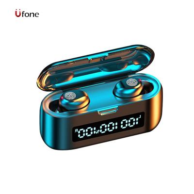 China Genuine TWS (True Wireless Stereo) Ufone BT5.0 Earbuds F9-39 Auricularies Headphones Waterproof Noise Reduction Tws LCD Digital Wireless Electric quantity for sale